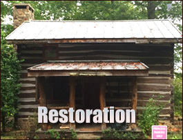 Historic Log Cabin Restoration  Blaine, Ohio